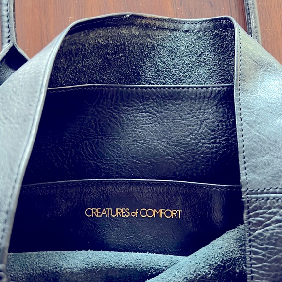 Thick, supple, black leather tote from LA cult label *CREATURES OF COMFORT* - Picture 2 of 10